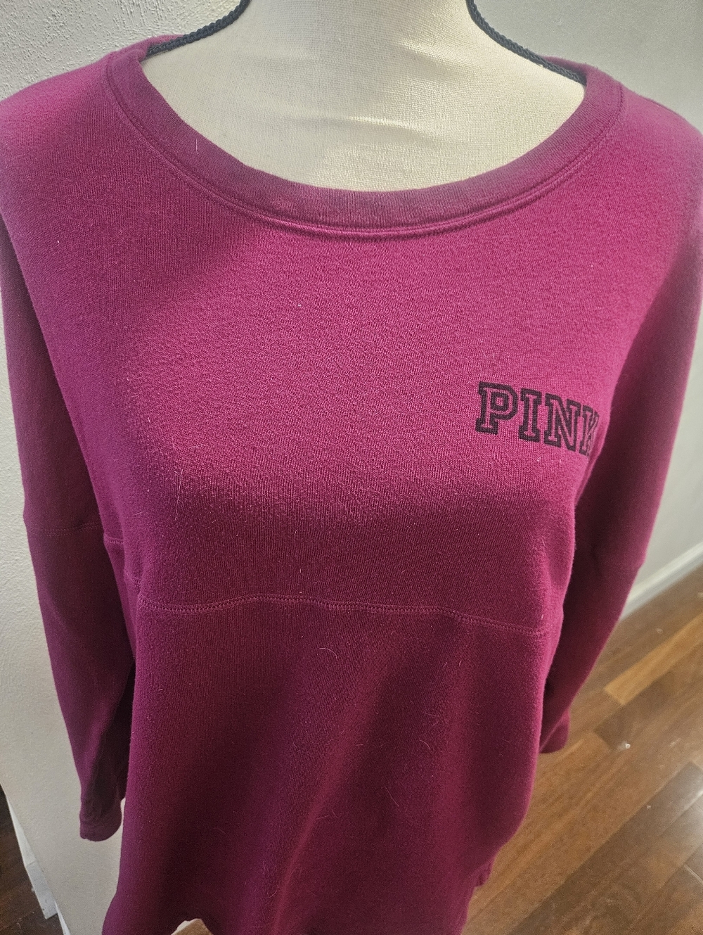 Victoria's Secret Y2K Vintage Sweatshirt Burgundy Size Large